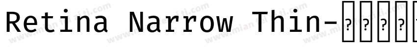 Retina Narrow Thin字体转换